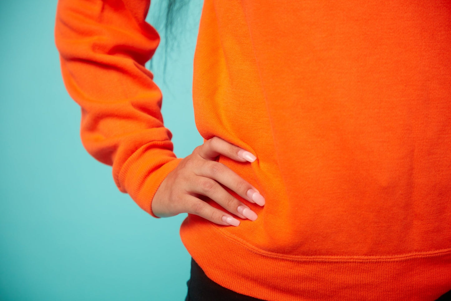 Bright Orange Women's Sweater - VinCo Apparel