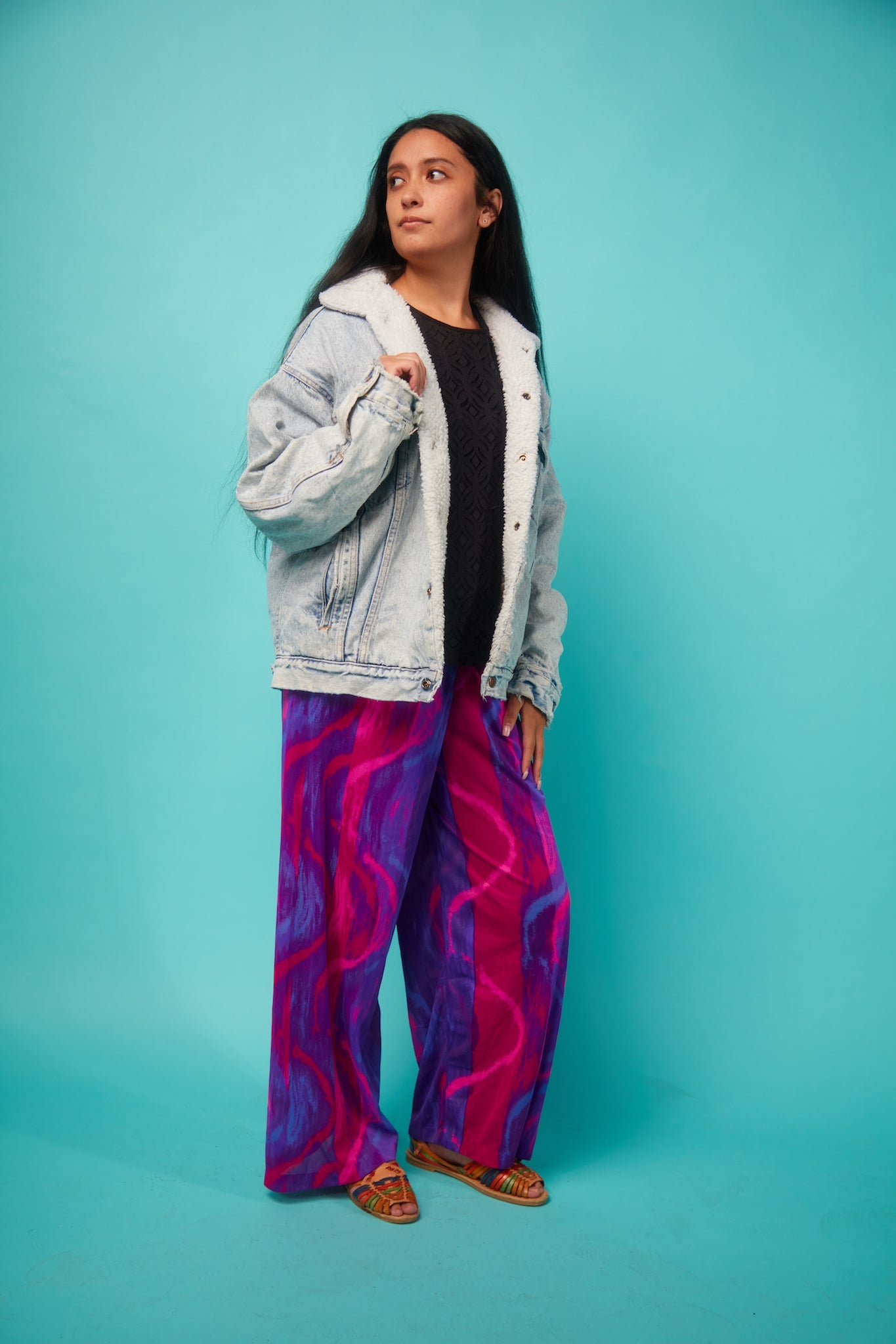 Colorful Women's Satin Wide-Legged Pants - VinCo Apparel