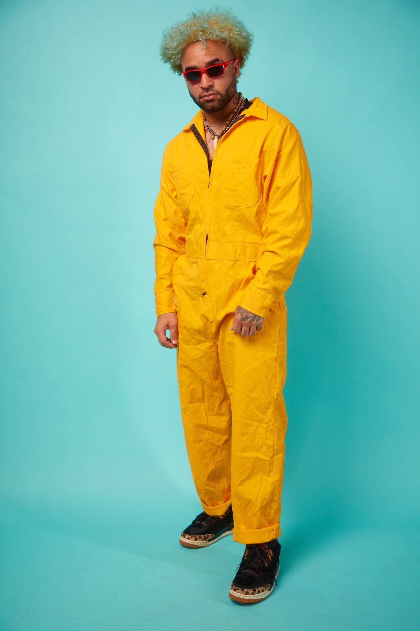 Flashy Yellow Jumpsuit - VinCo Apparel