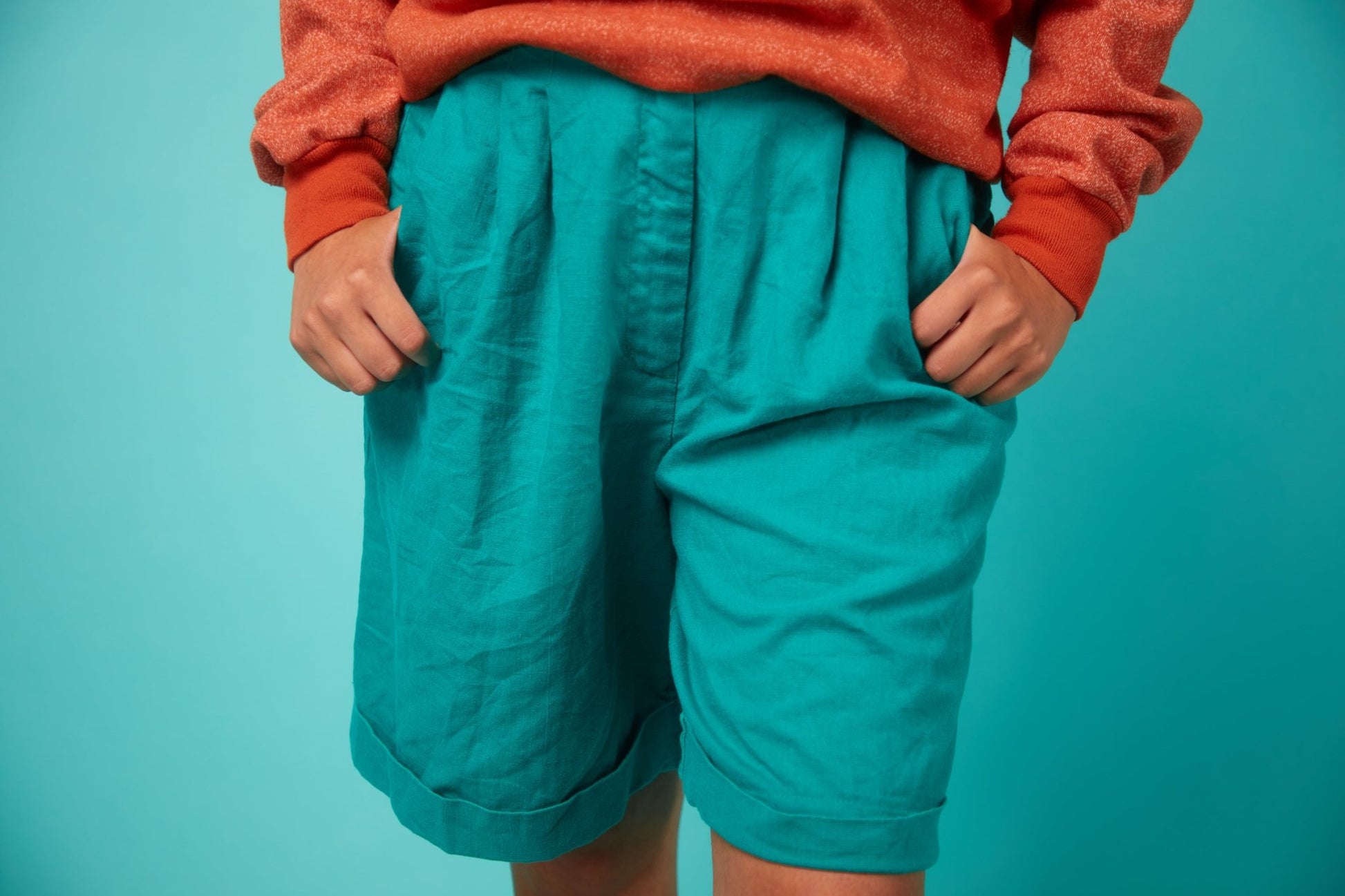 Light Blue Khaki Blue Shorts - VinCo Apparel