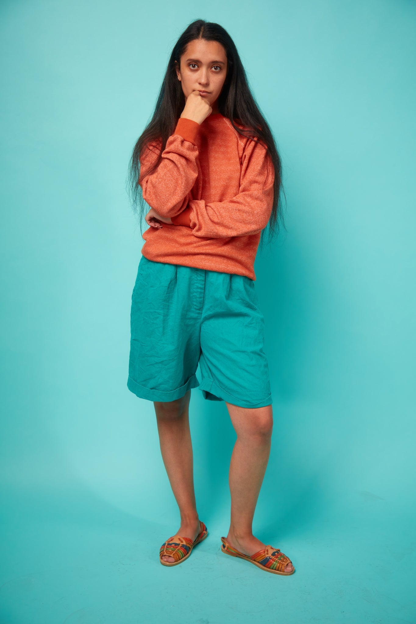 Light Blue Khaki Blue Shorts - VinCo Apparel