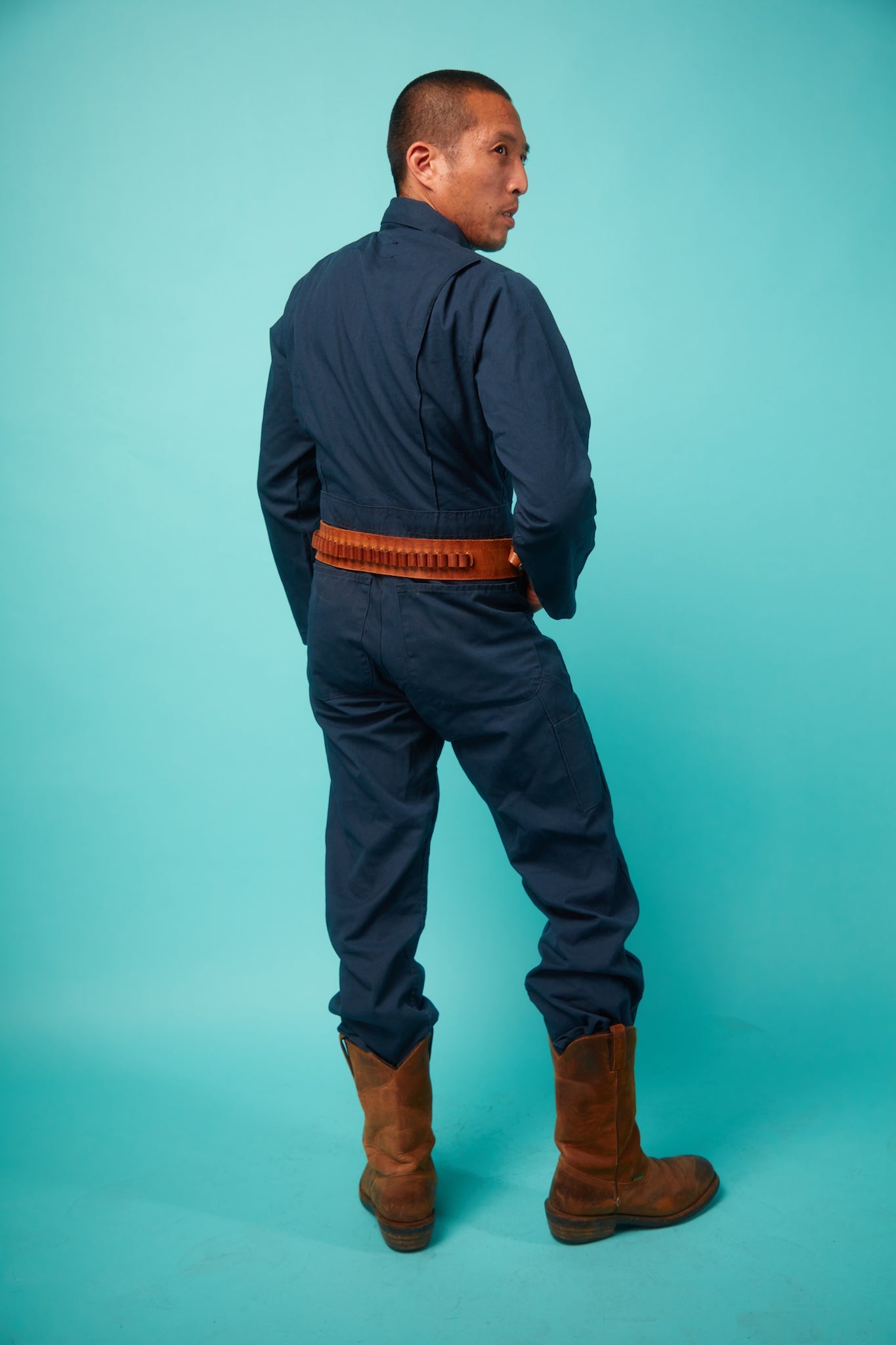 Men's Blue Coveralls - VinCo Apparel