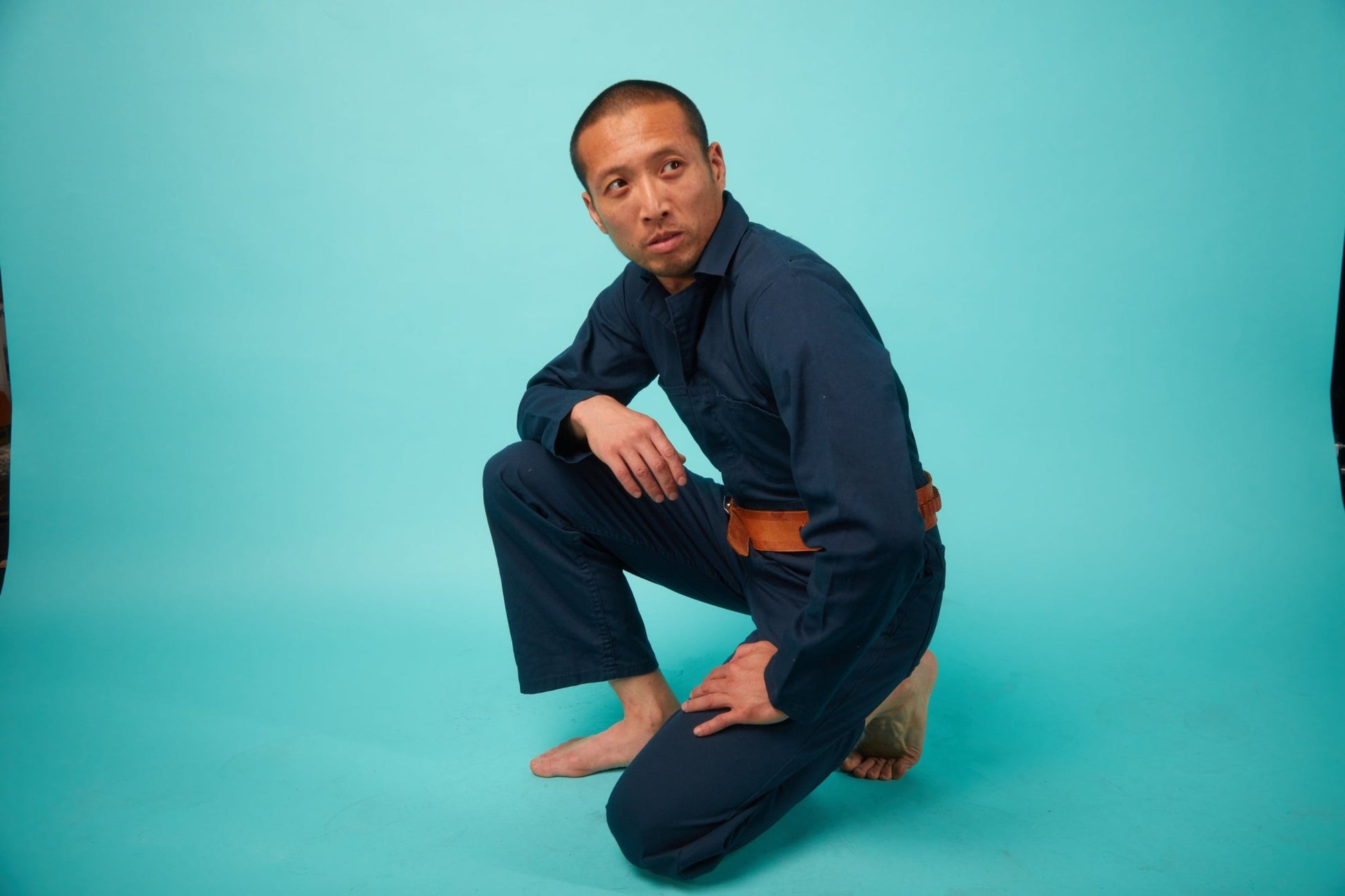 Men's Blue Coveralls - VinCo Apparel