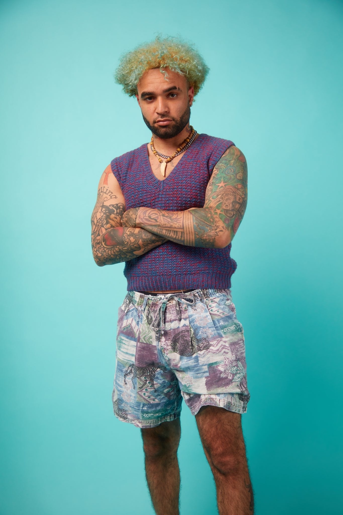 Men's Purple Sweater Vest - VinCo Apparel