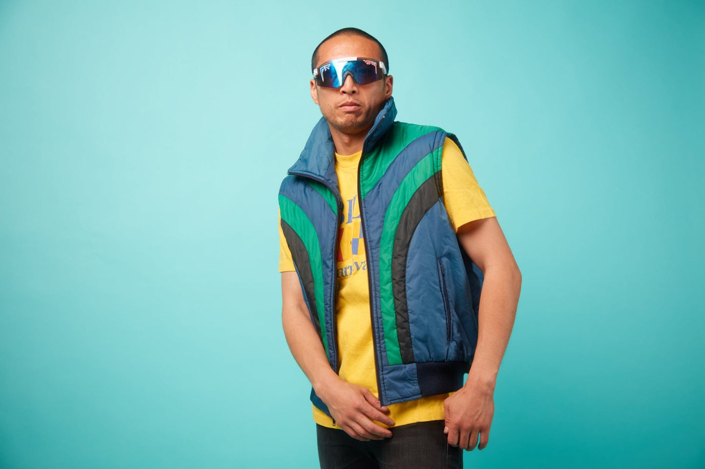 Men's Vintage Puff Vest - VinCo Apparel
