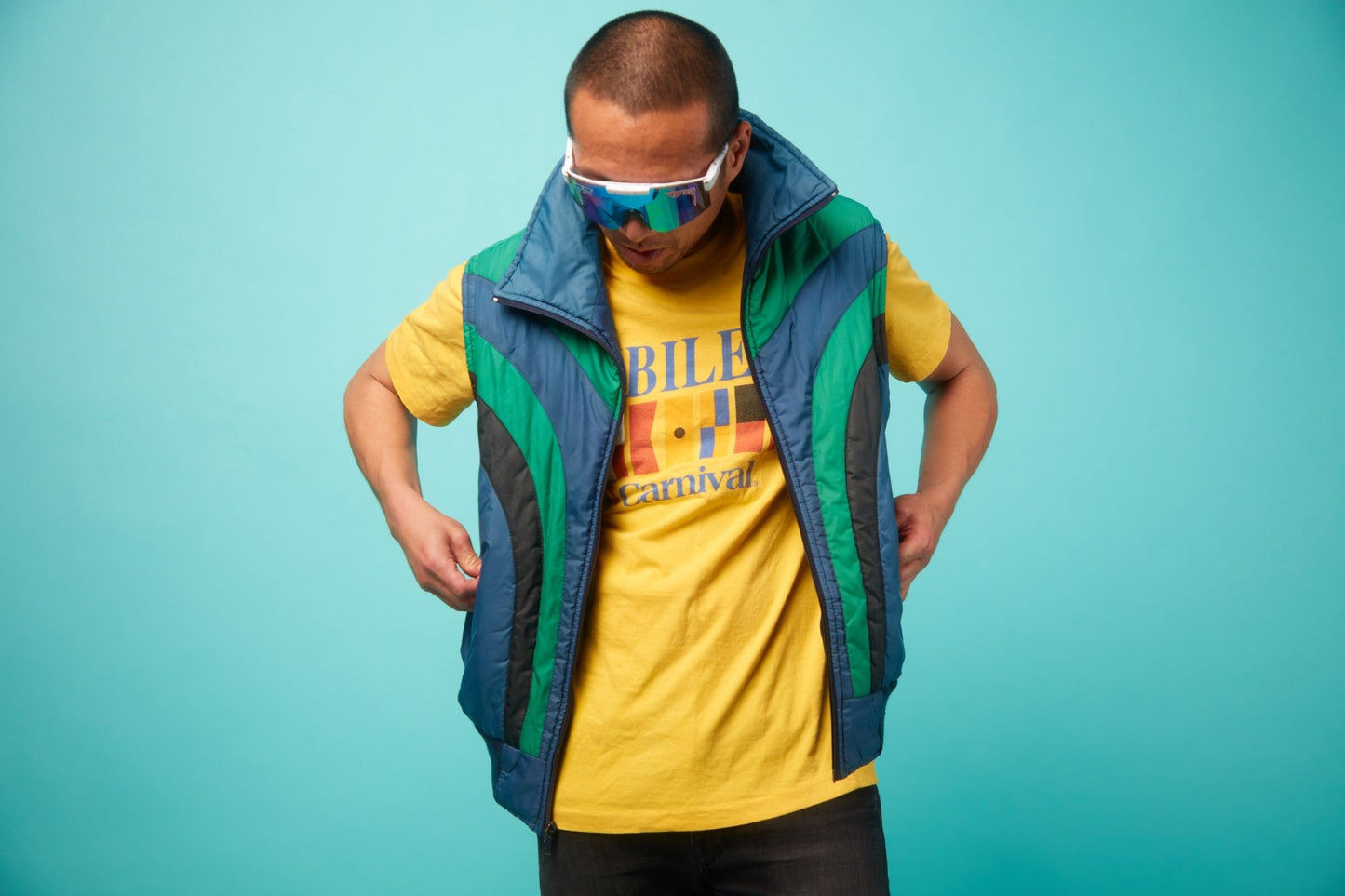 Men's Vintage Puff Vest - VinCo Apparel