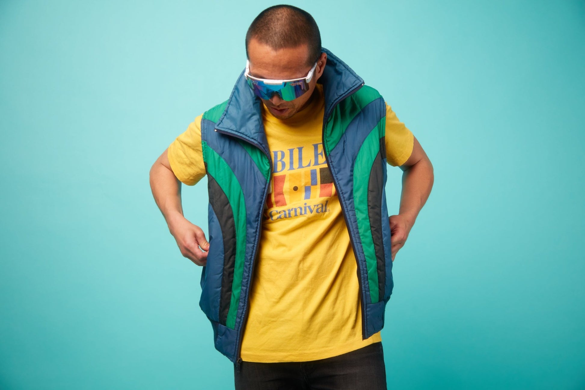 Men's Vintage Puff Vest - VinCo Apparel