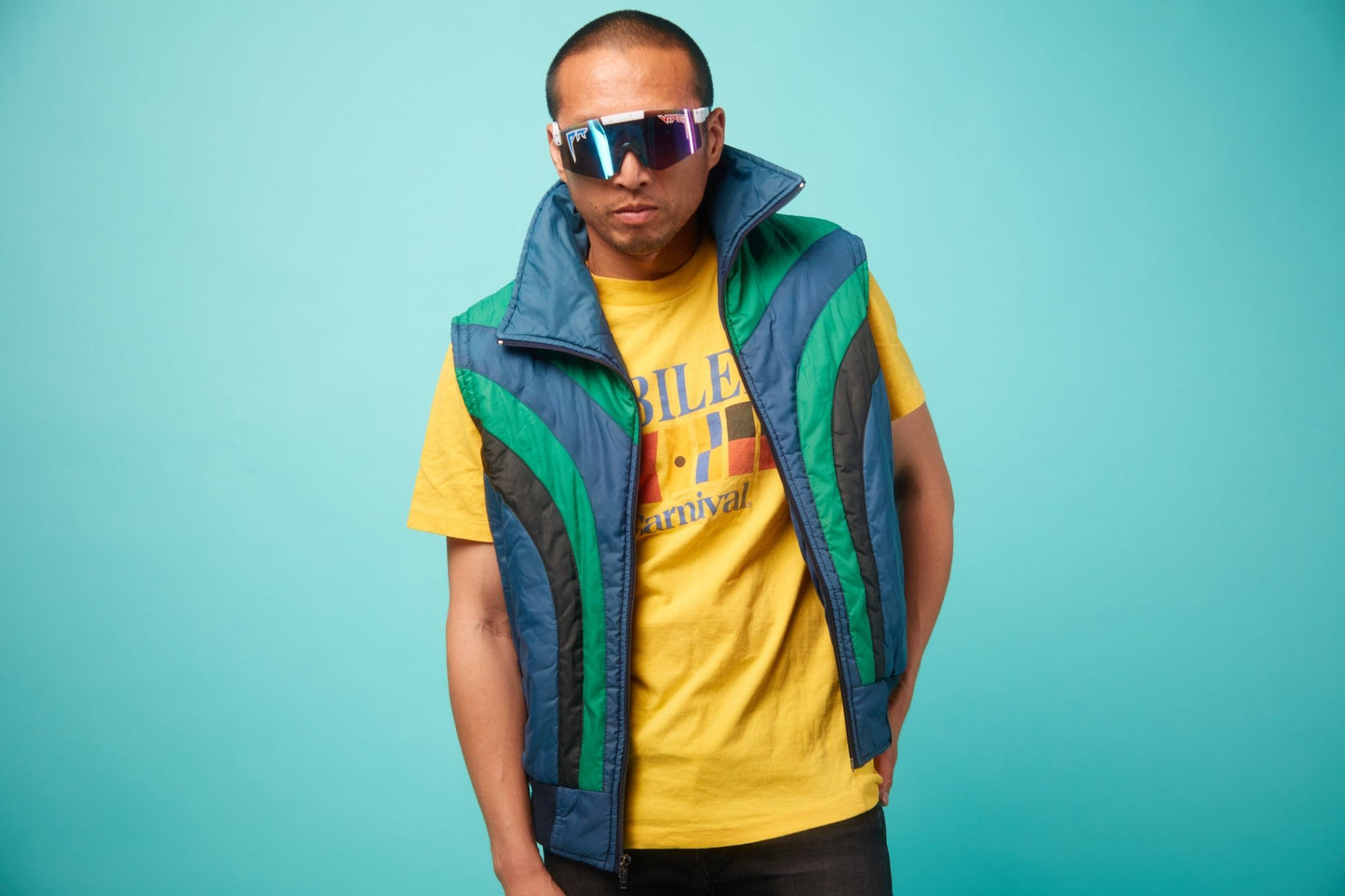 Men's Vintage Puff Vest - VinCo Apparel