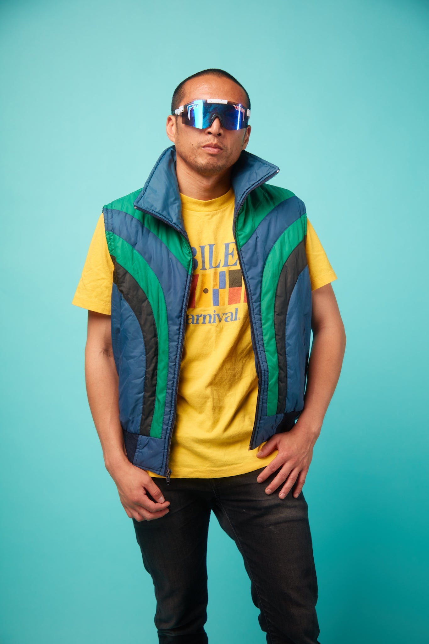 Men's Vintage Puff Vest - VinCo Apparel