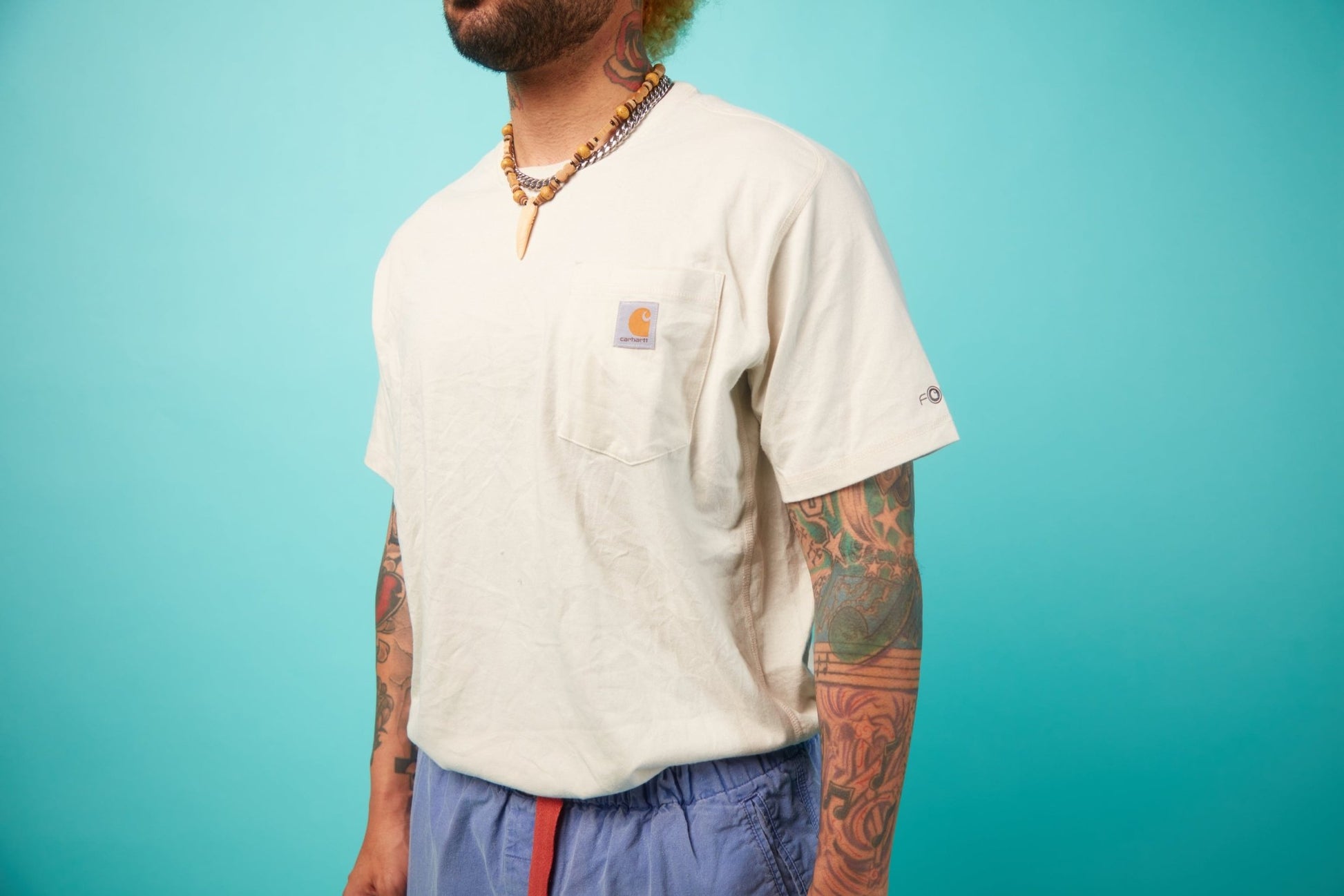 Men's Vintage White T-shirt - VinCo Apparel