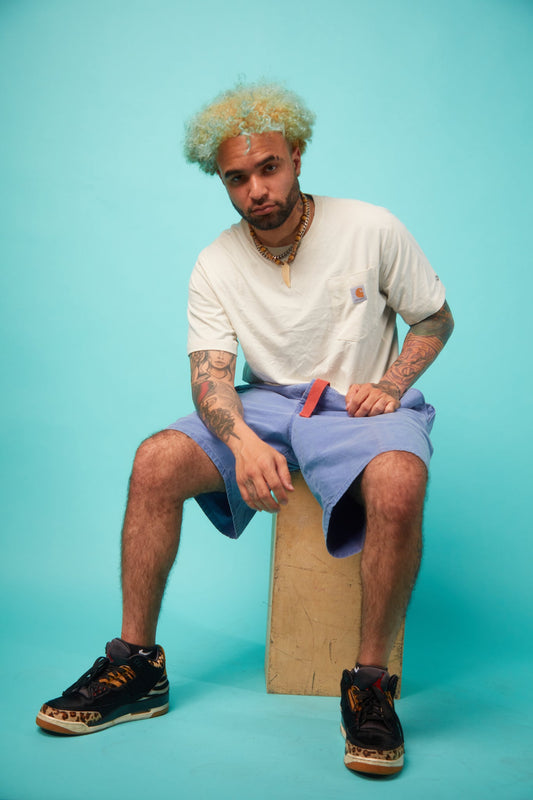 Men's Vintage White T-shirt - VinCo Apparel