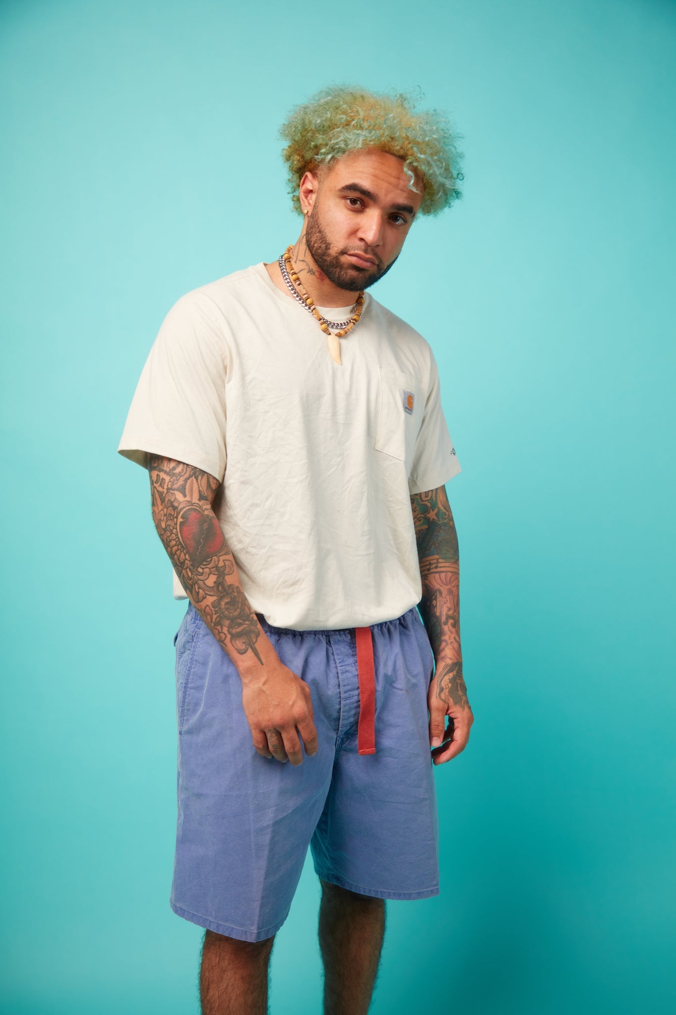 Men's Vintage White T-shirt - VinCo Apparel