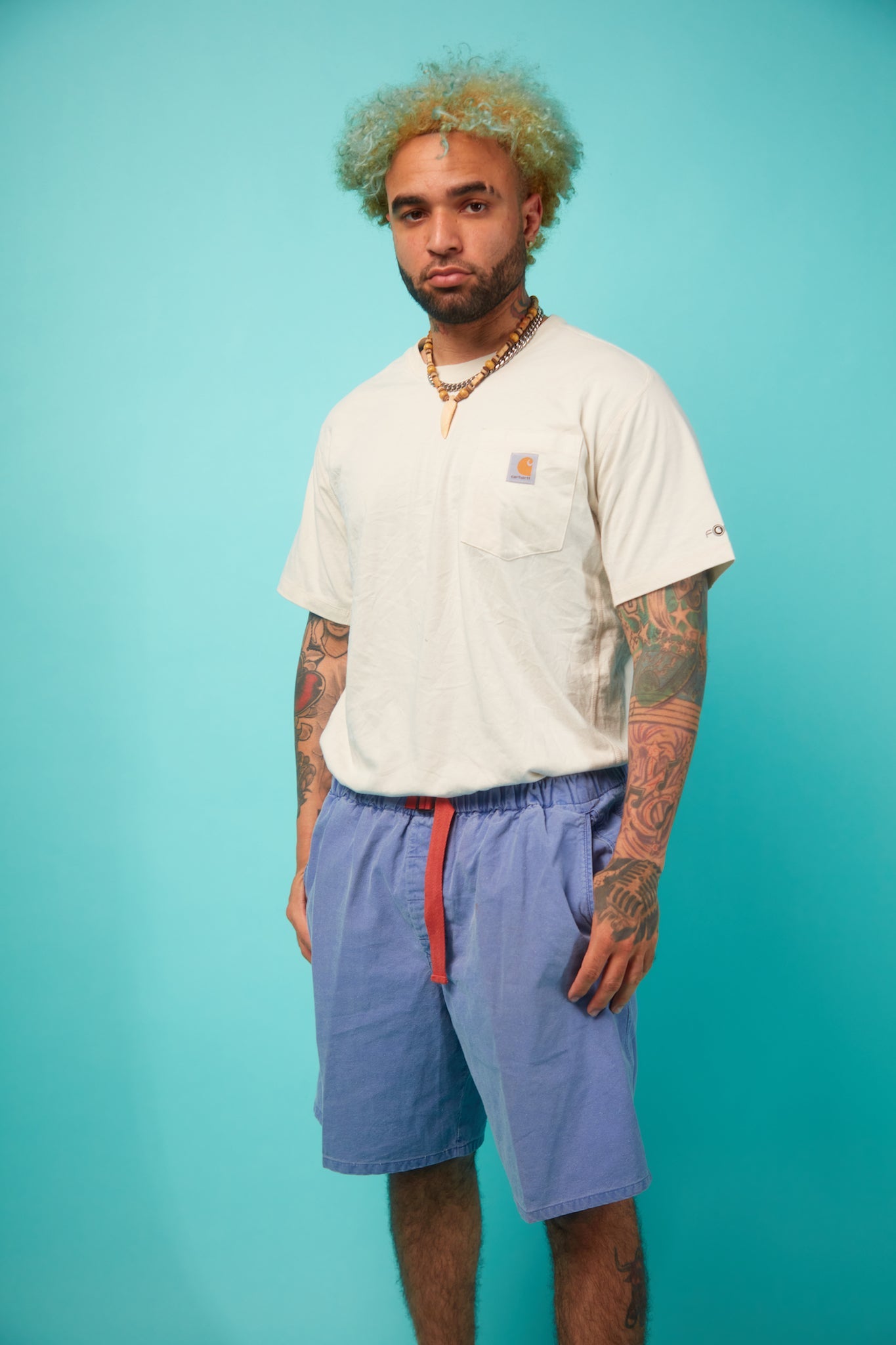 Men's Washed-Blue Shorts - VinCo Apparel