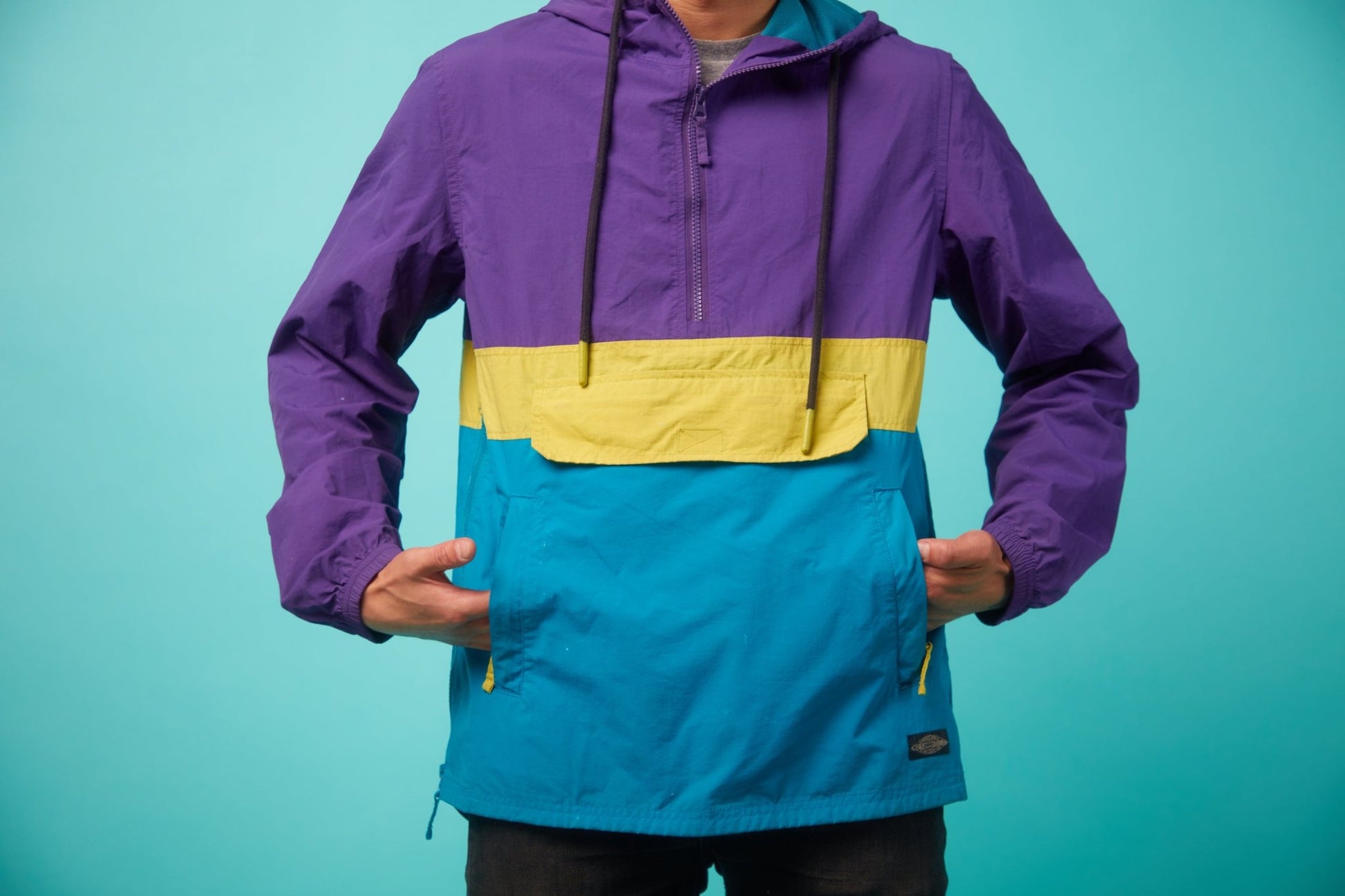 Multi-color Long Sleeve Windbreaker - VinCo Apparel