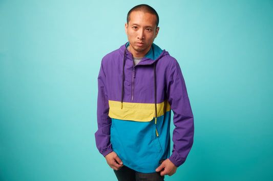 Multi-color Long Sleeve Windbreaker - VinCo Apparel