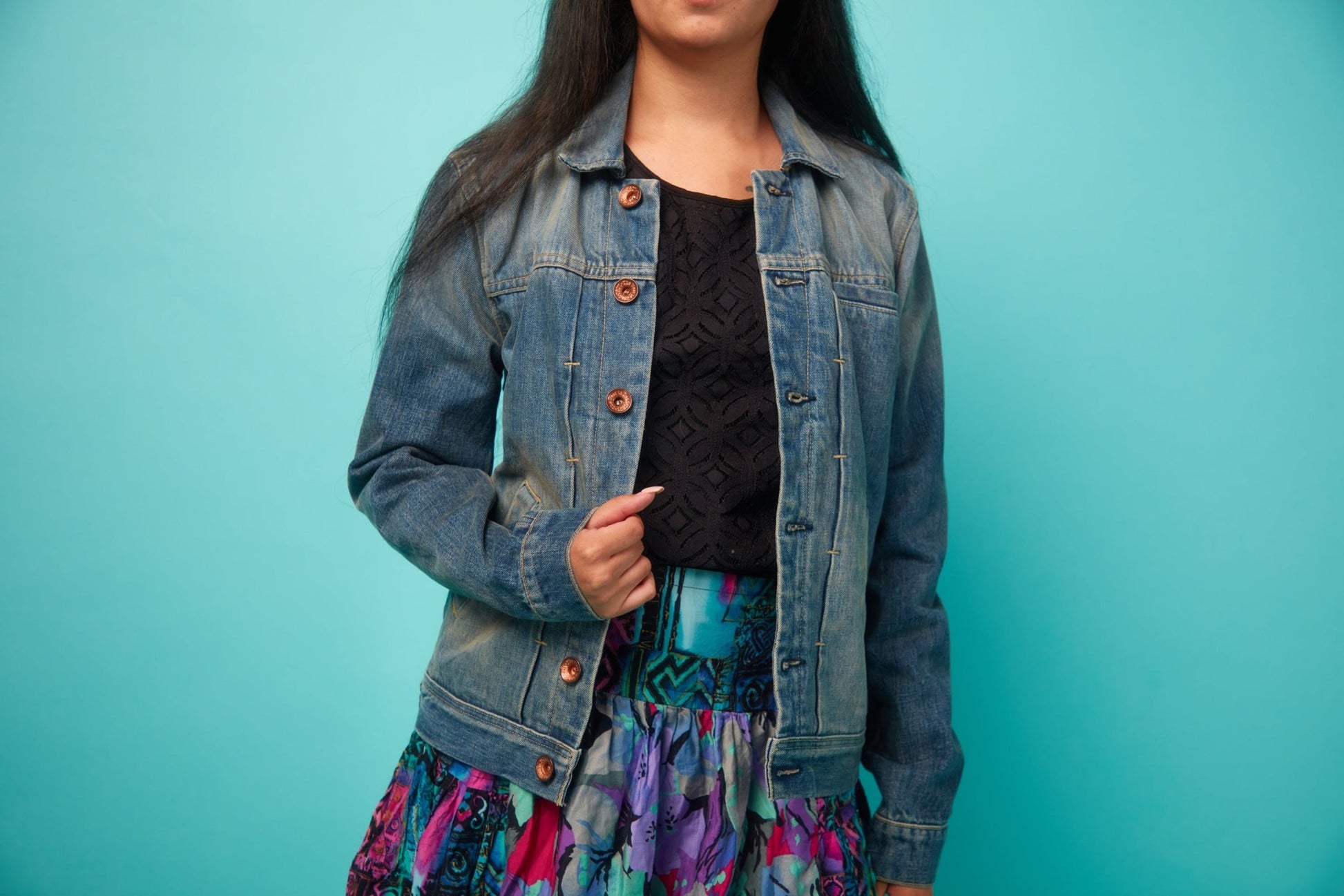 Women's Blue Jeans Jacket - VinCo Apparel