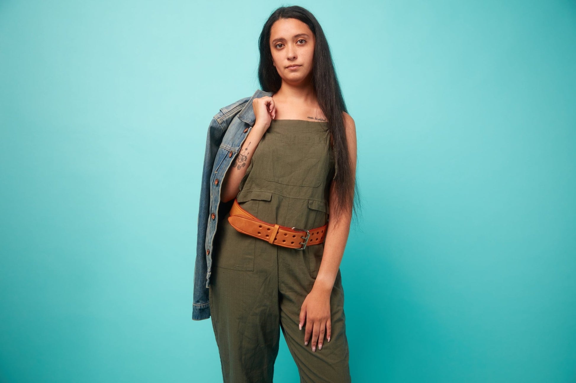 Women's Brown Leather Belt - VinCo Apparel