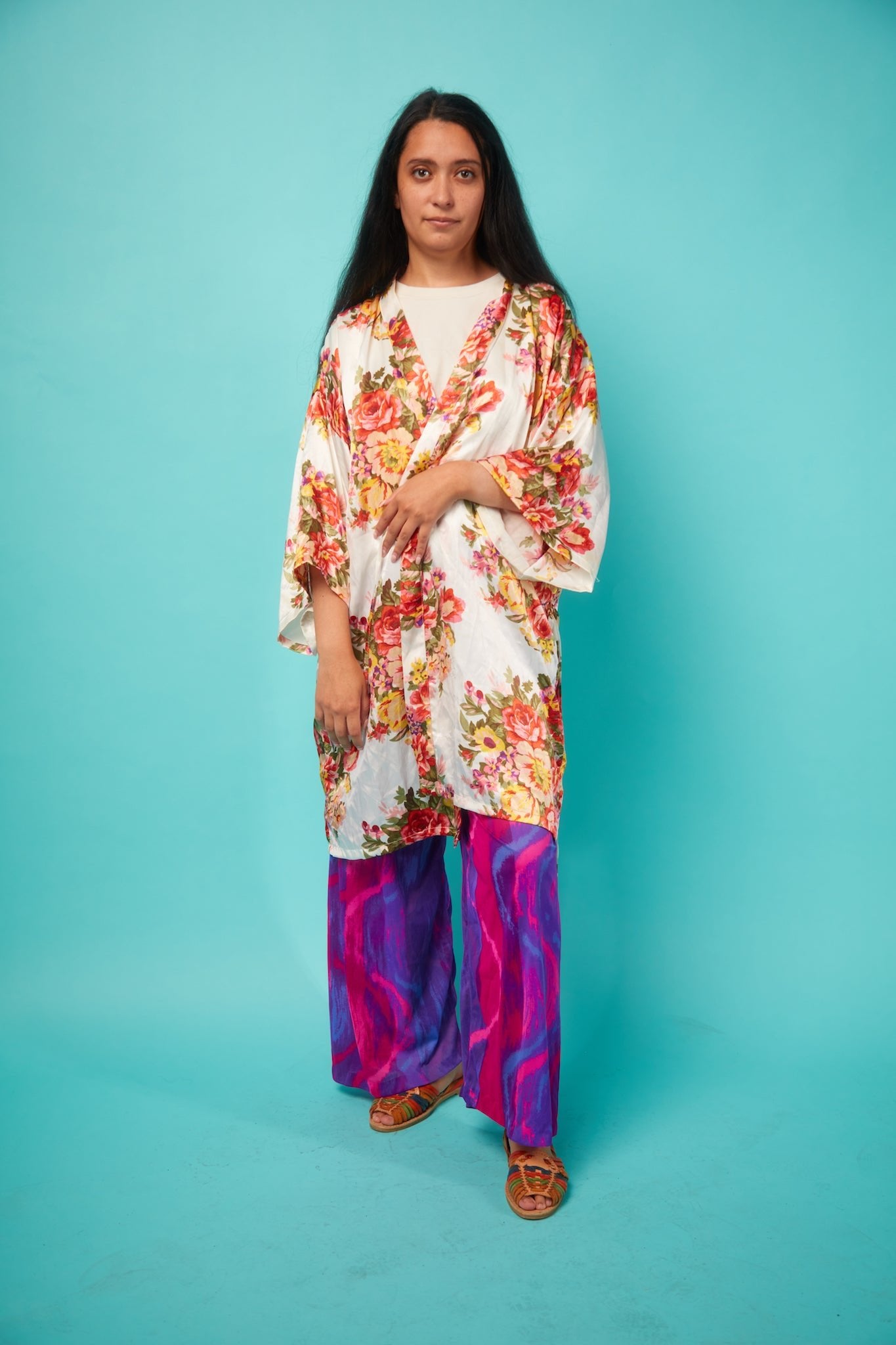 Women's Chique Satin Robe - VinCo Apparel