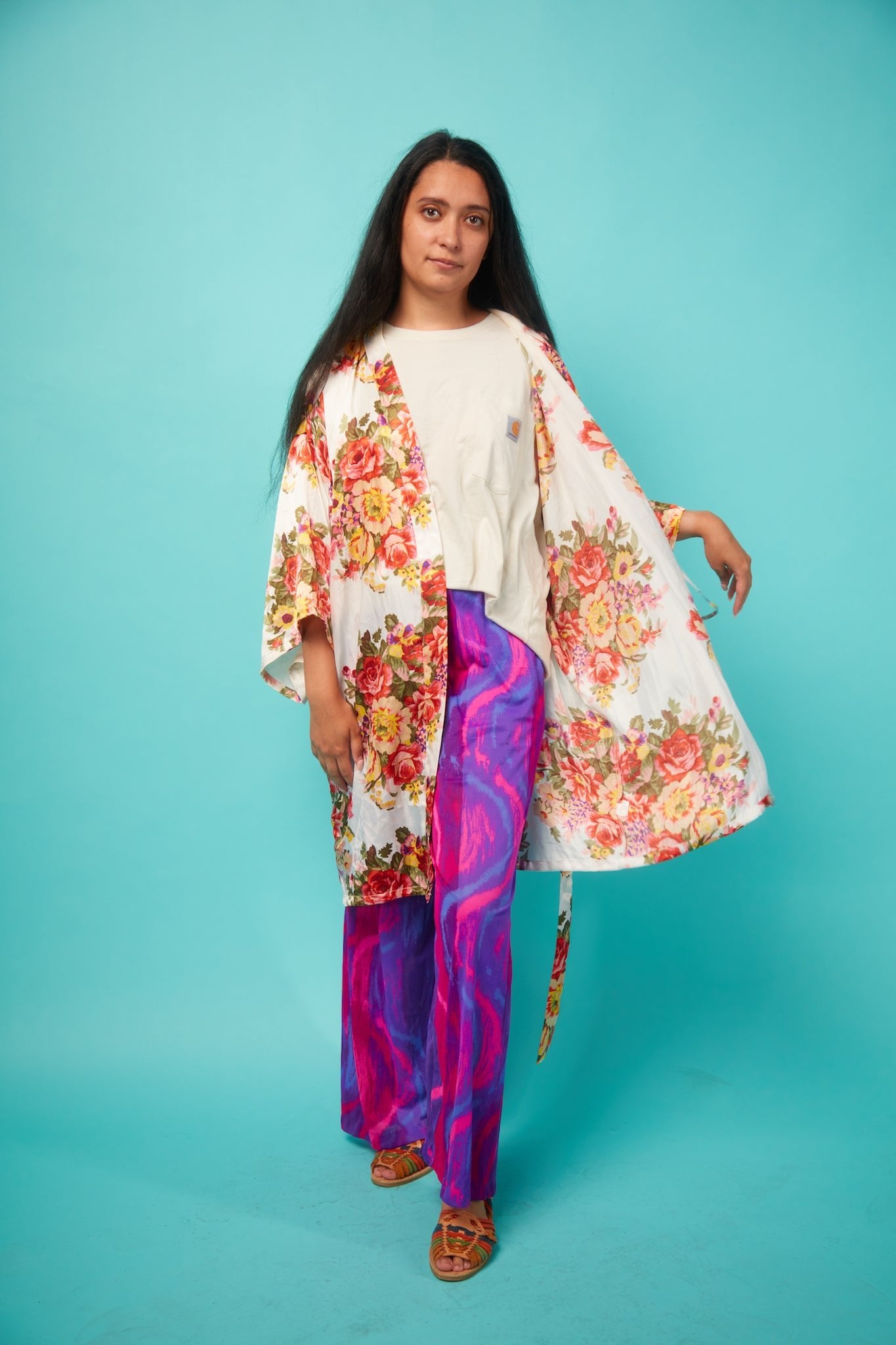 Women's Chique Satin Robe - VinCo Apparel