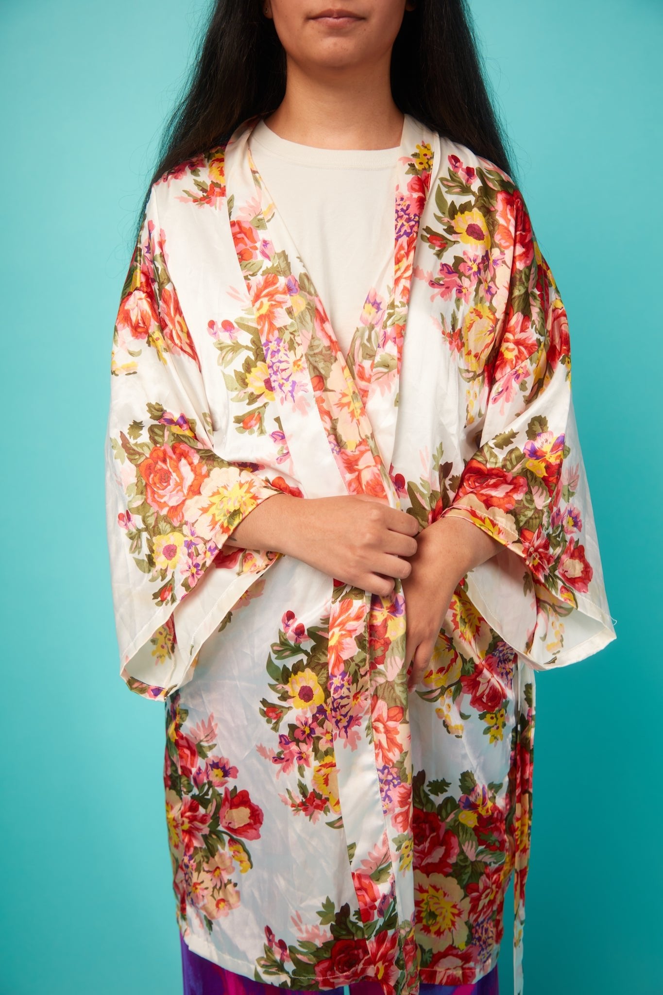 Women's Chique Satin Robe - VinCo Apparel