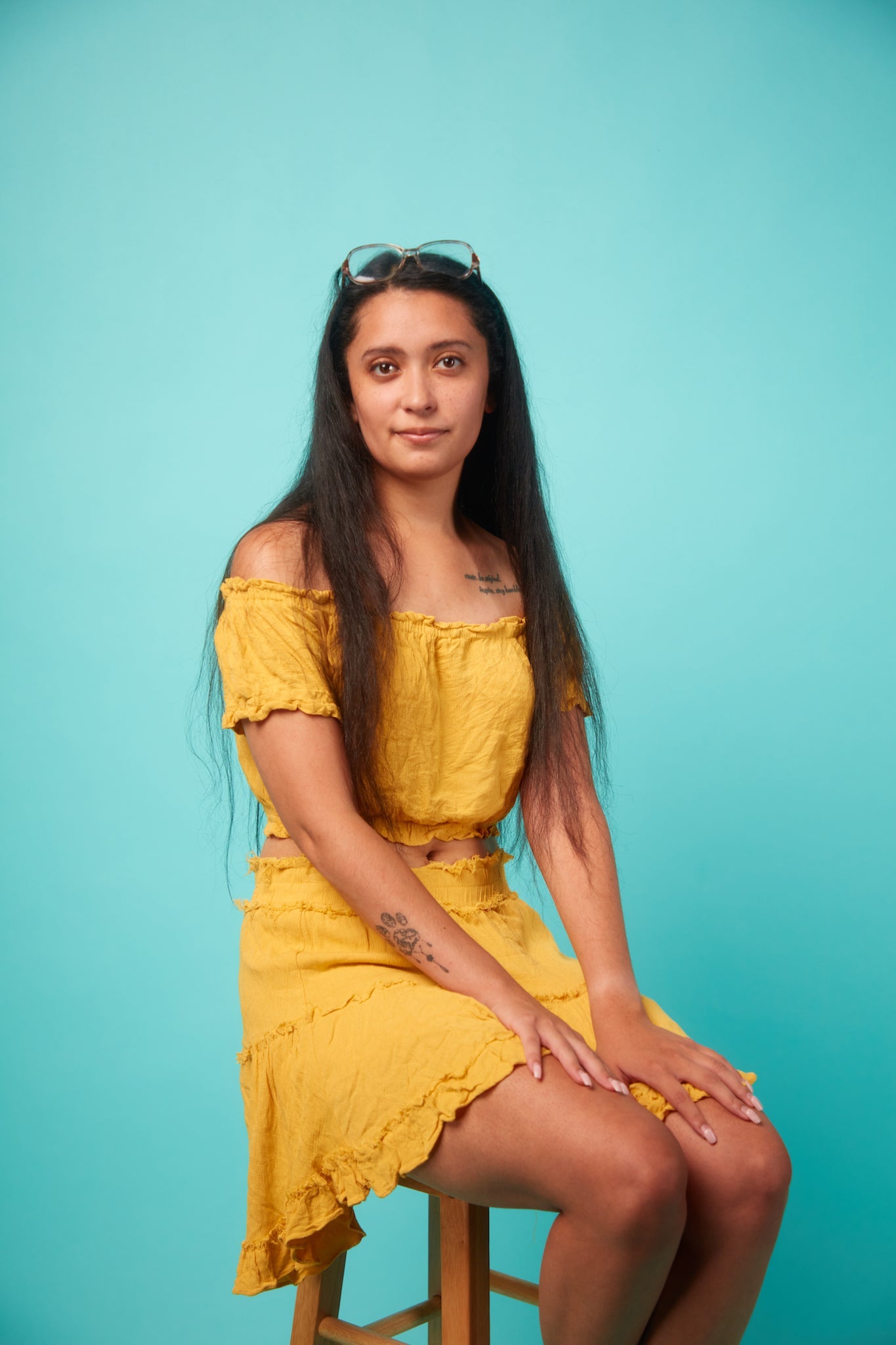 Women's Yellow Two-Piece Outfit - VinCo Apparel